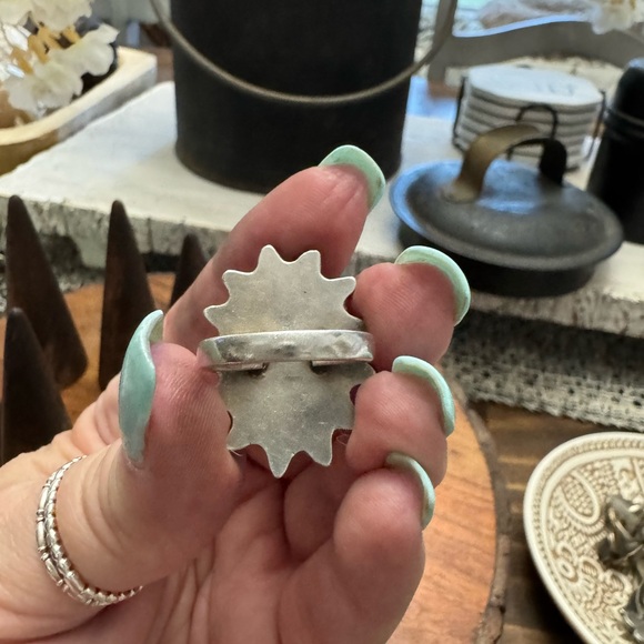 Sterling Silver Moonstone Ring size 7.5 - Picture 6 of 8